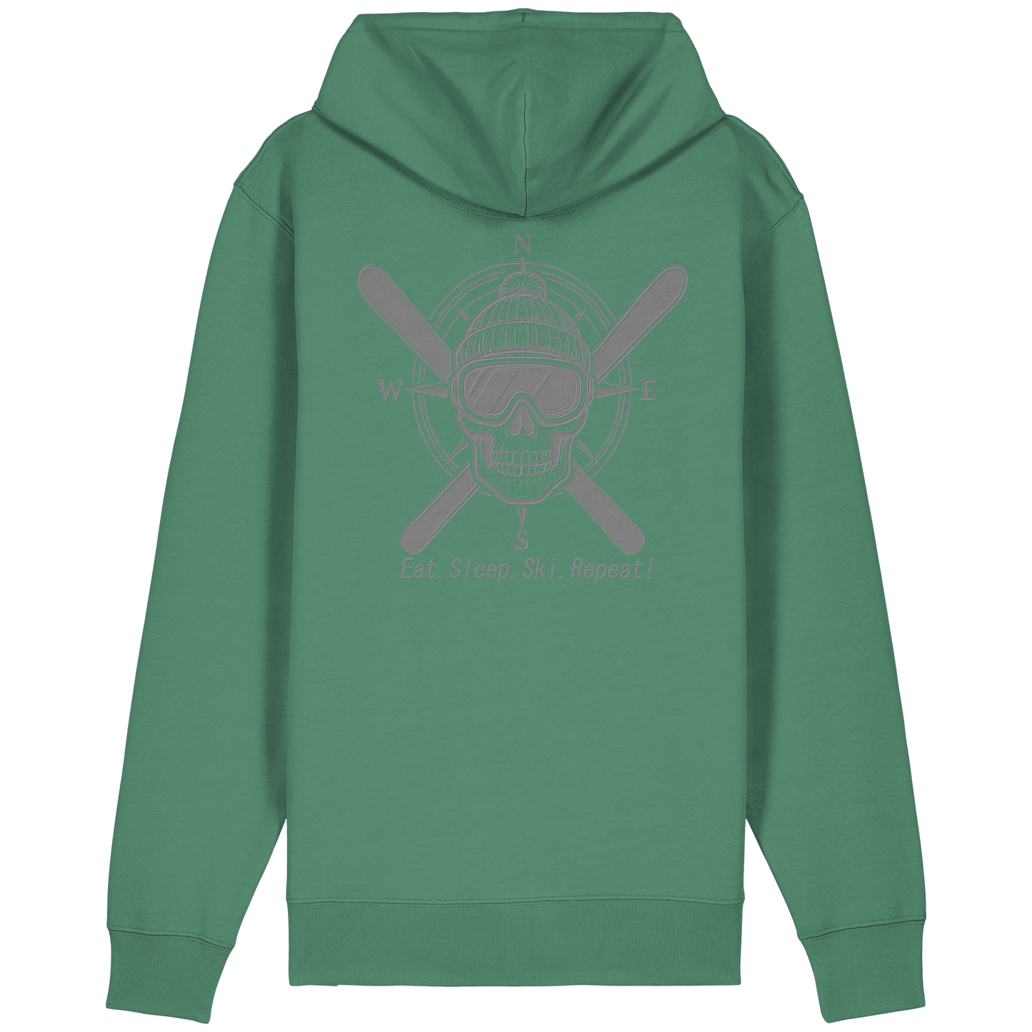 Eat.Sleep.Ski.Repeat! - Organic Relaxed Zipper