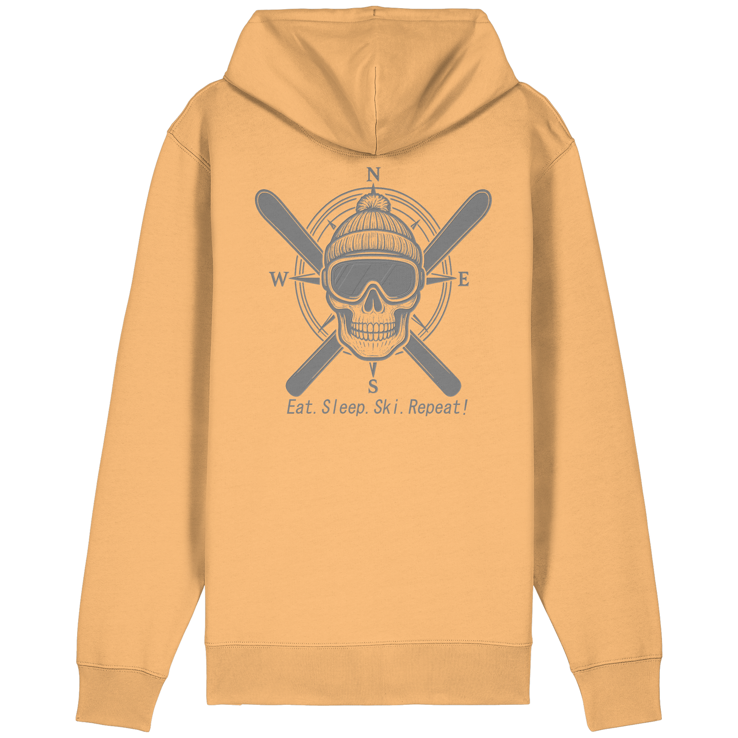 Eat.Sleep.Ski.Repeat! - Organic Relaxed Zipper