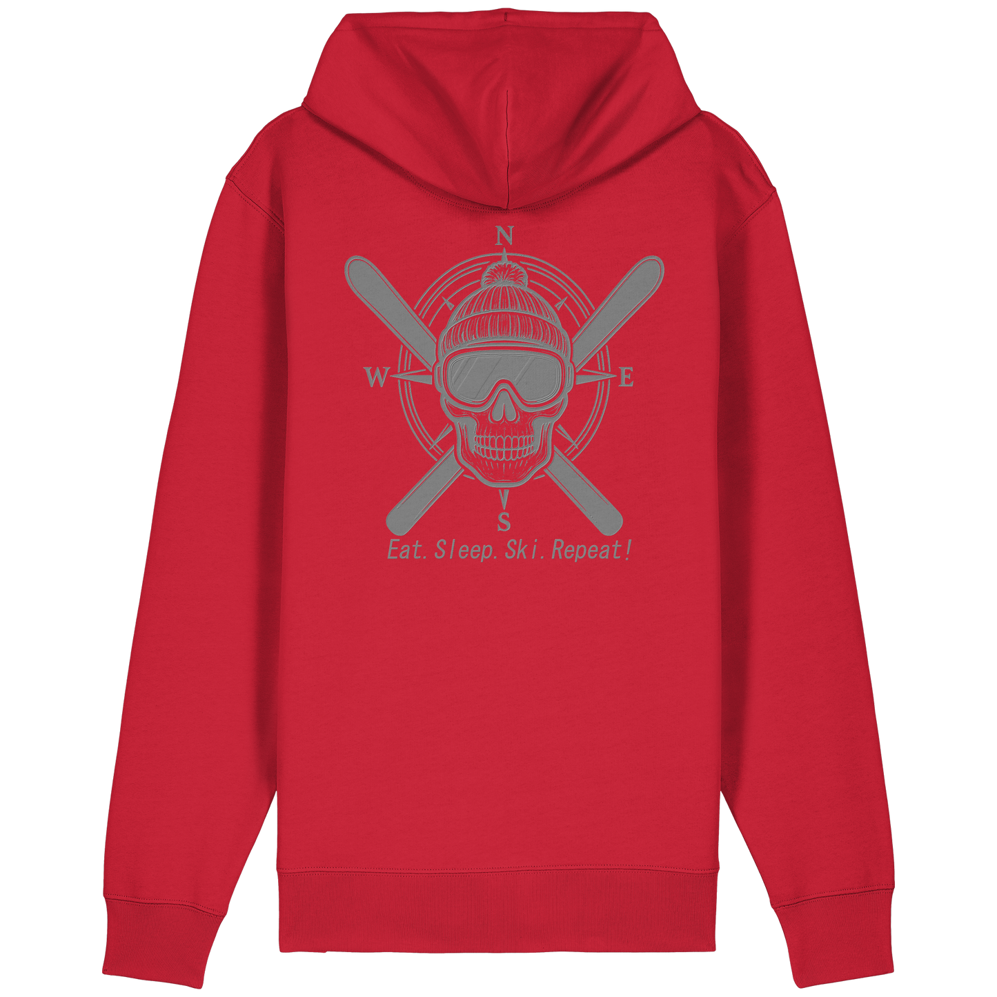 Eat.Sleep.Ski.Repeat! - Organic Relaxed Zipper
