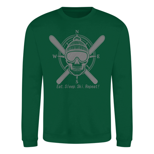 Eat.Sleep.Ski.Repeat! - Basic Sweatshirt