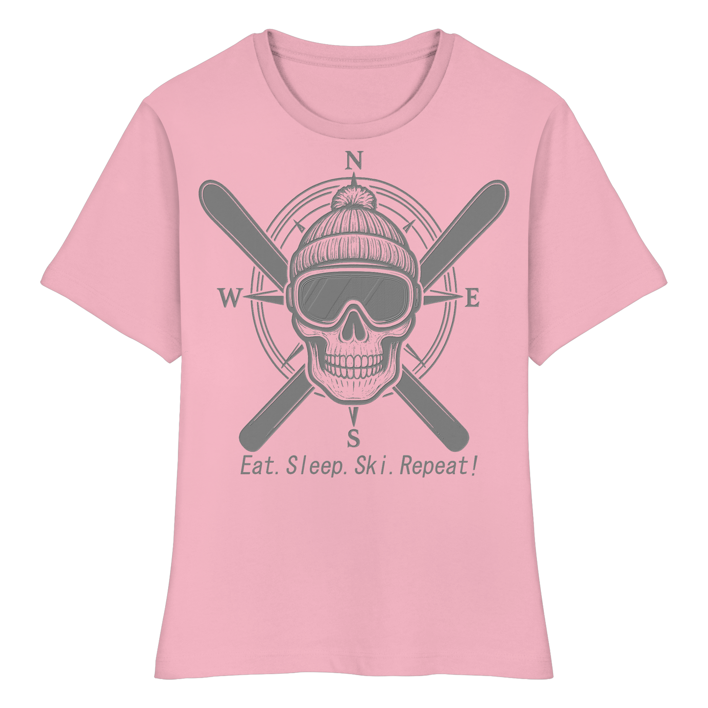 Eat.Sleep.Ski.Repeat! - Fitted Ladies Organic Shirt