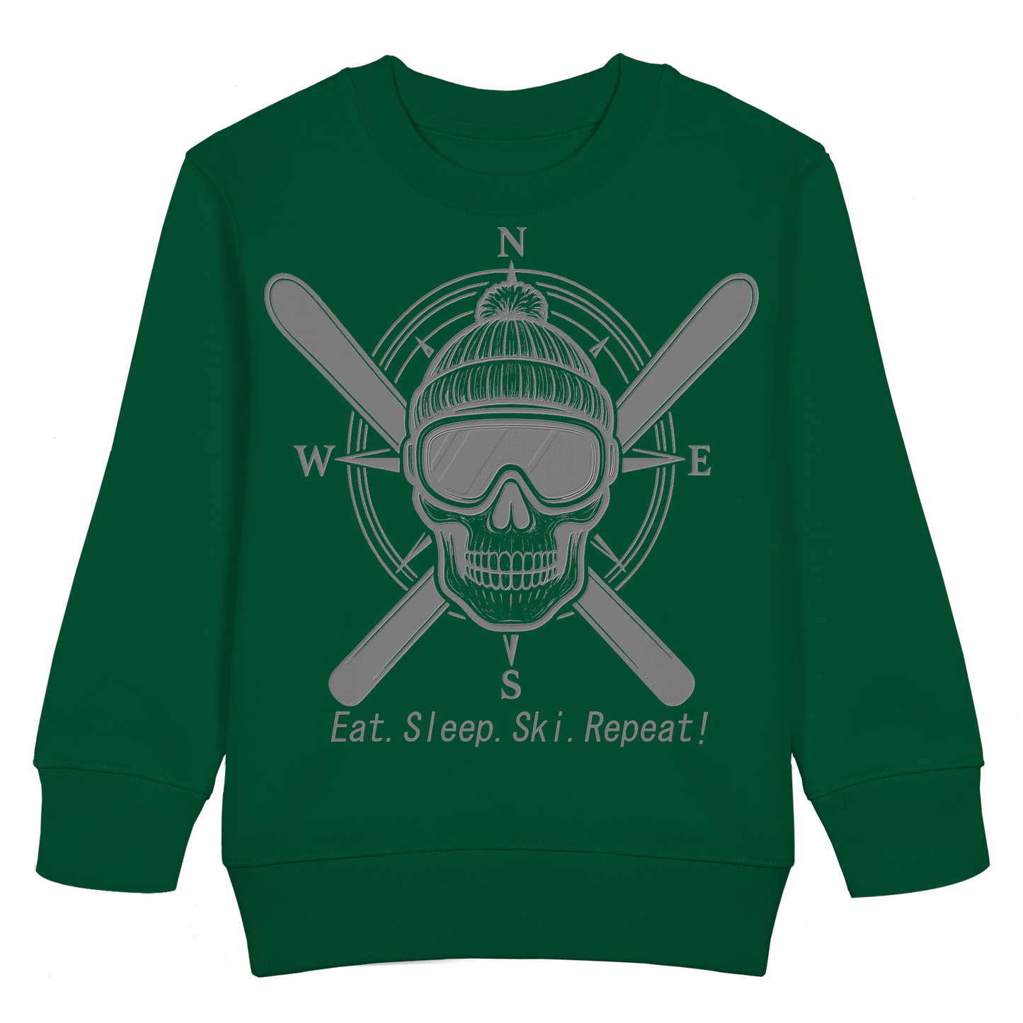 Eat.Sleep.Ski.Repeat! - Kids Basic Sweatshirt