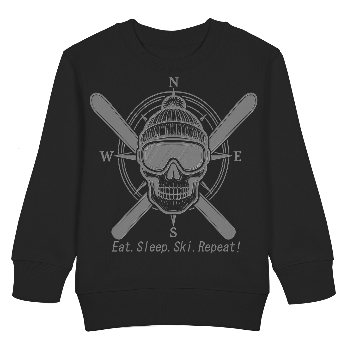 Eat.Sleep.Ski.Repeat! - Kids Basic Sweatshirt