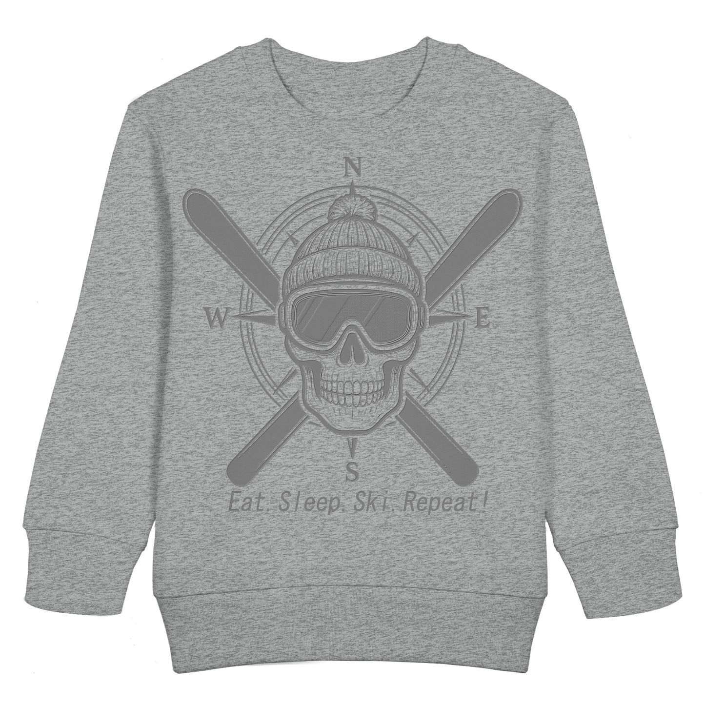 Eat.Sleep.Ski.Repeat! - Kids Basic Sweatshirt