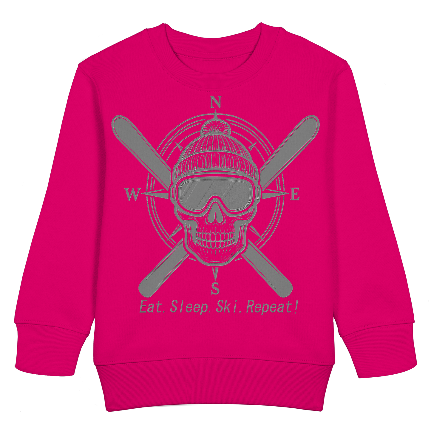 Eat.Sleep.Ski.Repeat! - Kids Basic Sweatshirt