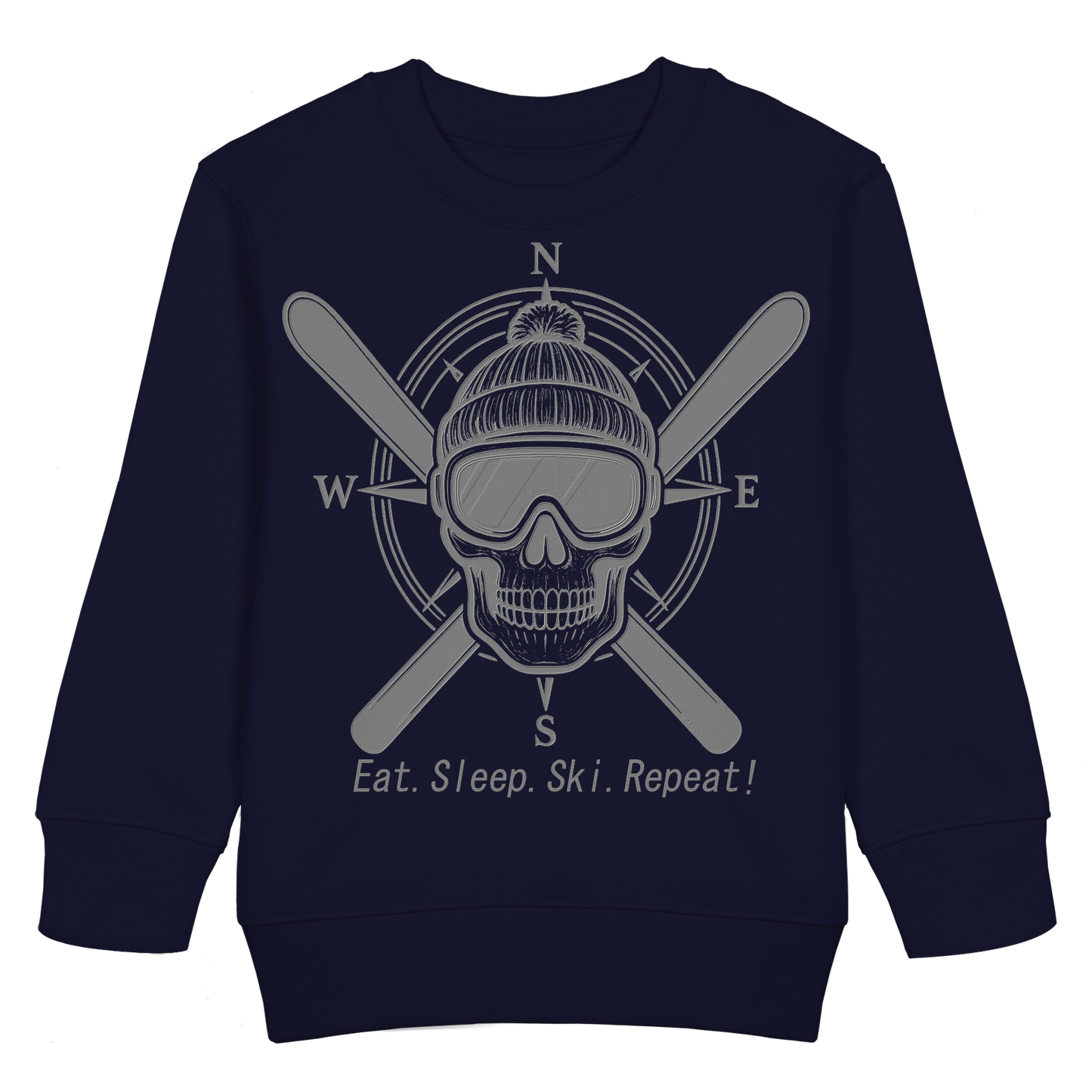 Eat.Sleep.Ski.Repeat! - Kids Basic Sweatshirt
