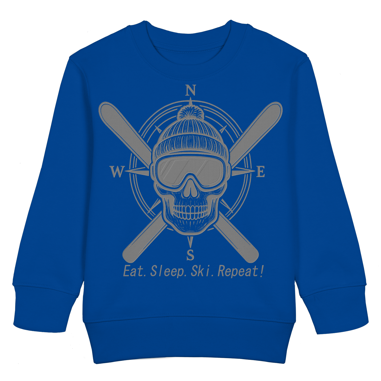 Eat.Sleep.Ski.Repeat! - Kids Basic Sweatshirt