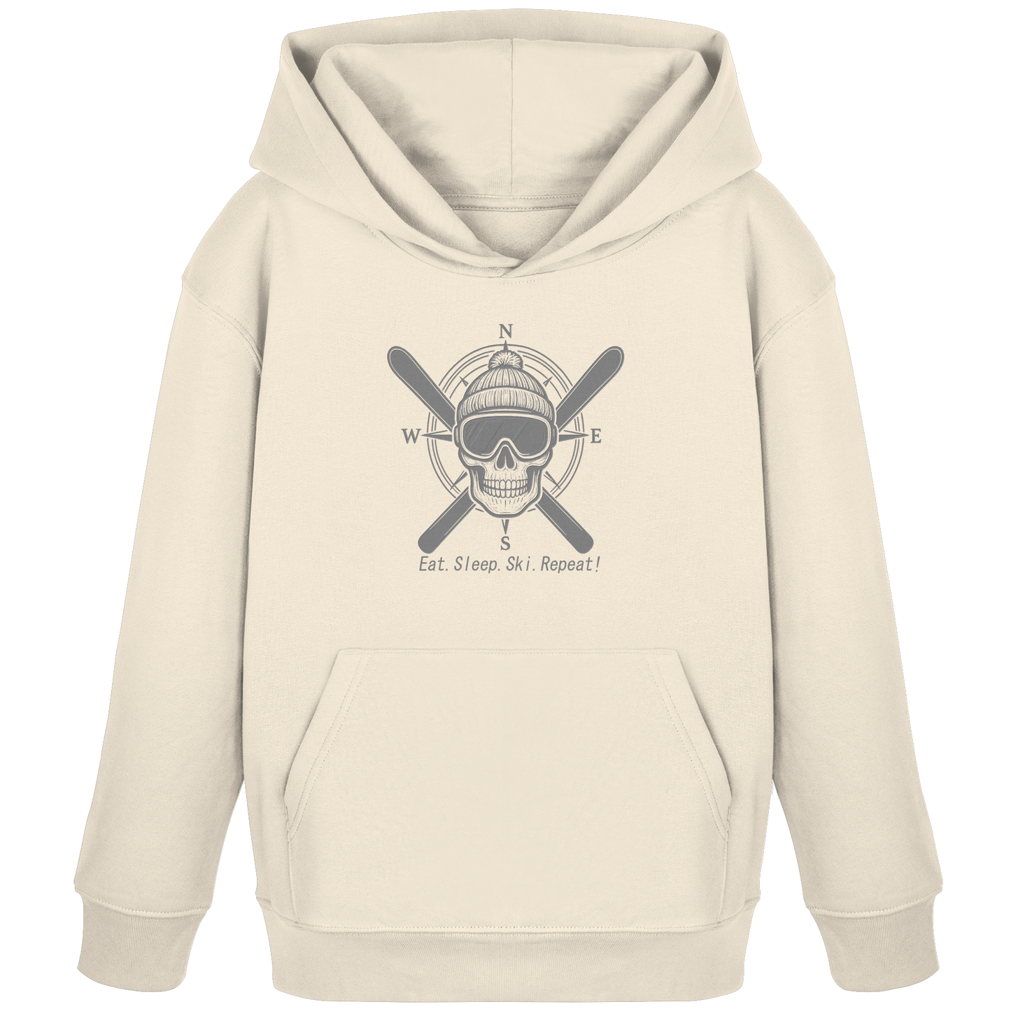 Eat.Sleep.Ski.Repeat! - Kids Organic Hoodie