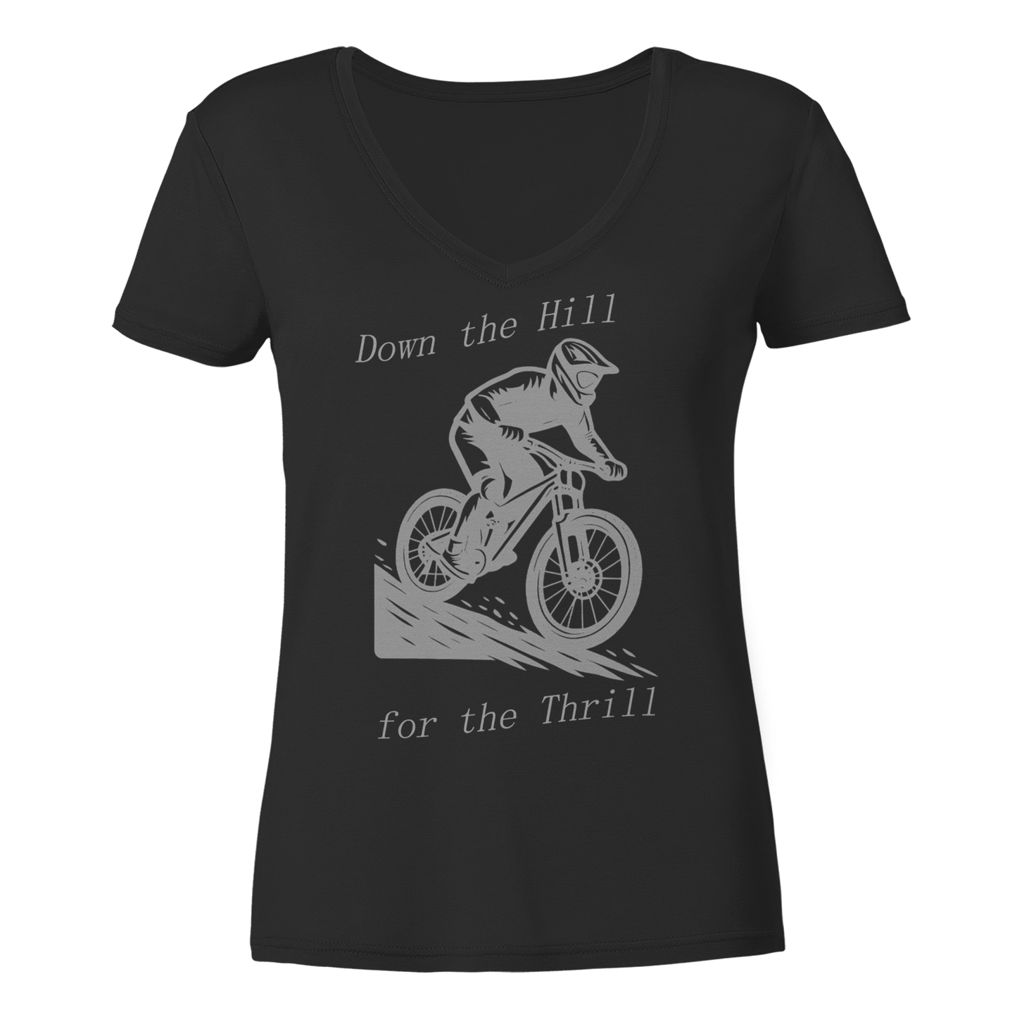 Down the Hill - Ladies V-Neck Shirt