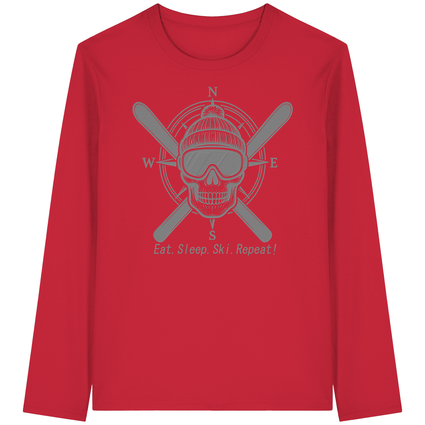 Eat.Sleep.Ski.Repeat! - Organic Longsleeve T-Shirt