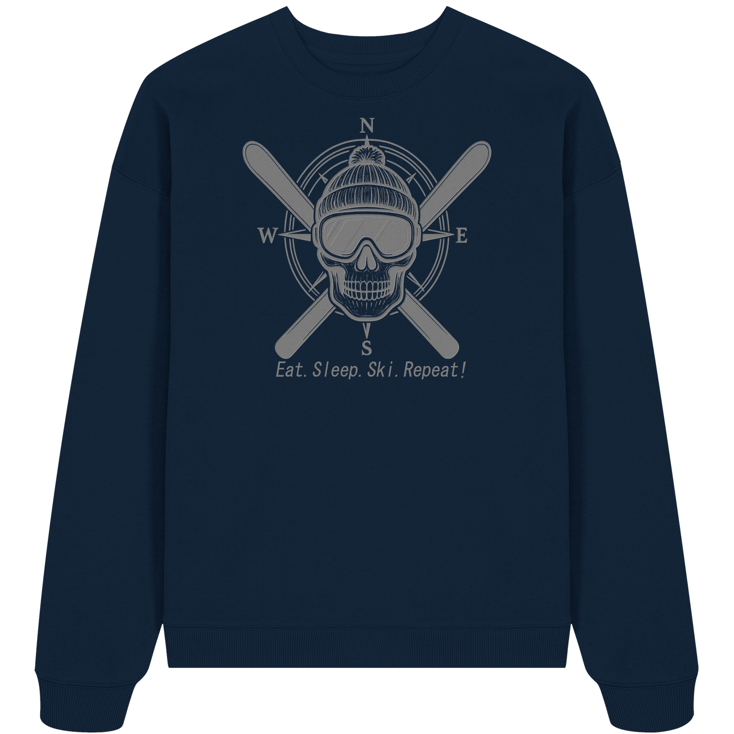 Eat.Sleep.Ski.Repeat! - Organic Oversize Sweatshirt