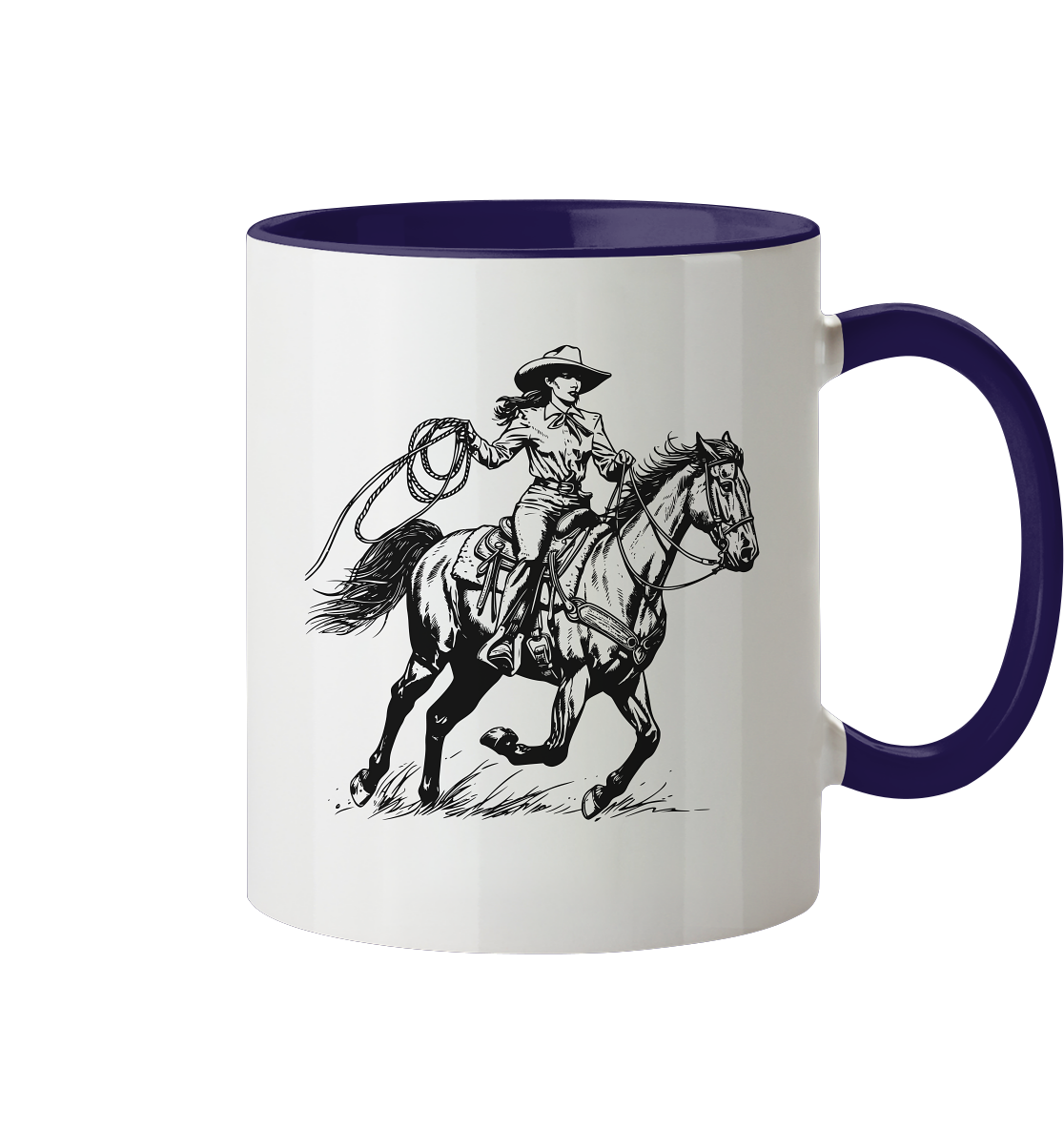 Cowgirl - Tasse zweifarbig