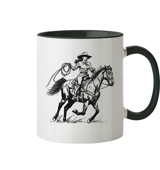 Cowgirl - Tasse zweifarbig