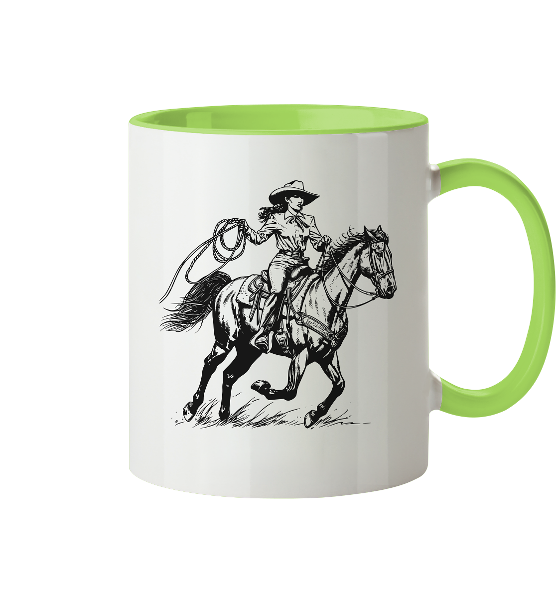 Cowgirl - Tasse zweifarbig