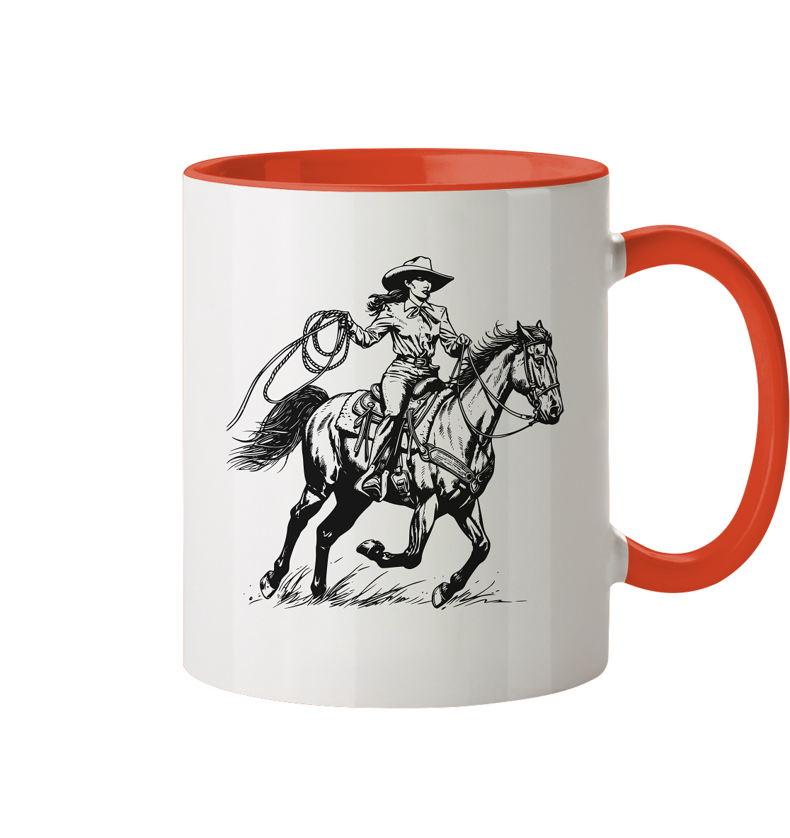 Cowgirl - Tasse zweifarbig