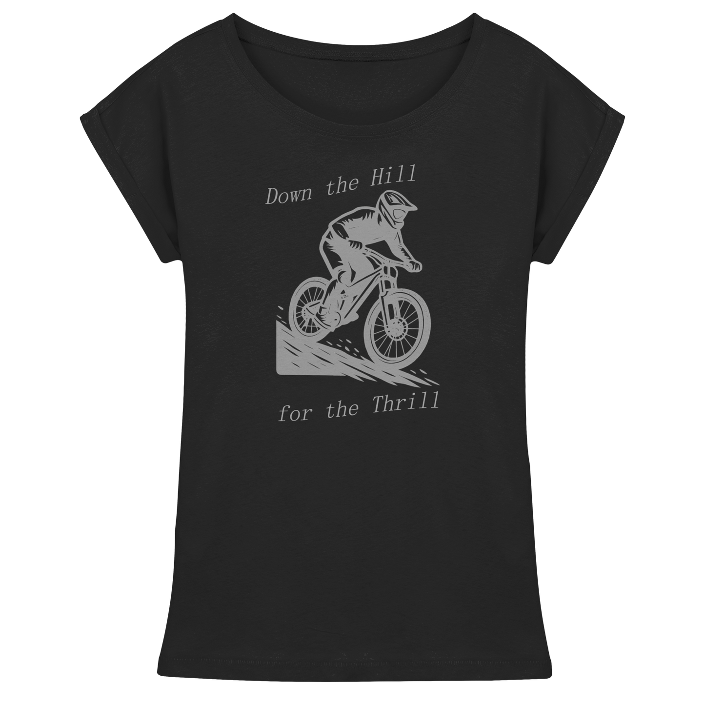 Down the Hill - Womens Extended Shoulder T-Shirt
