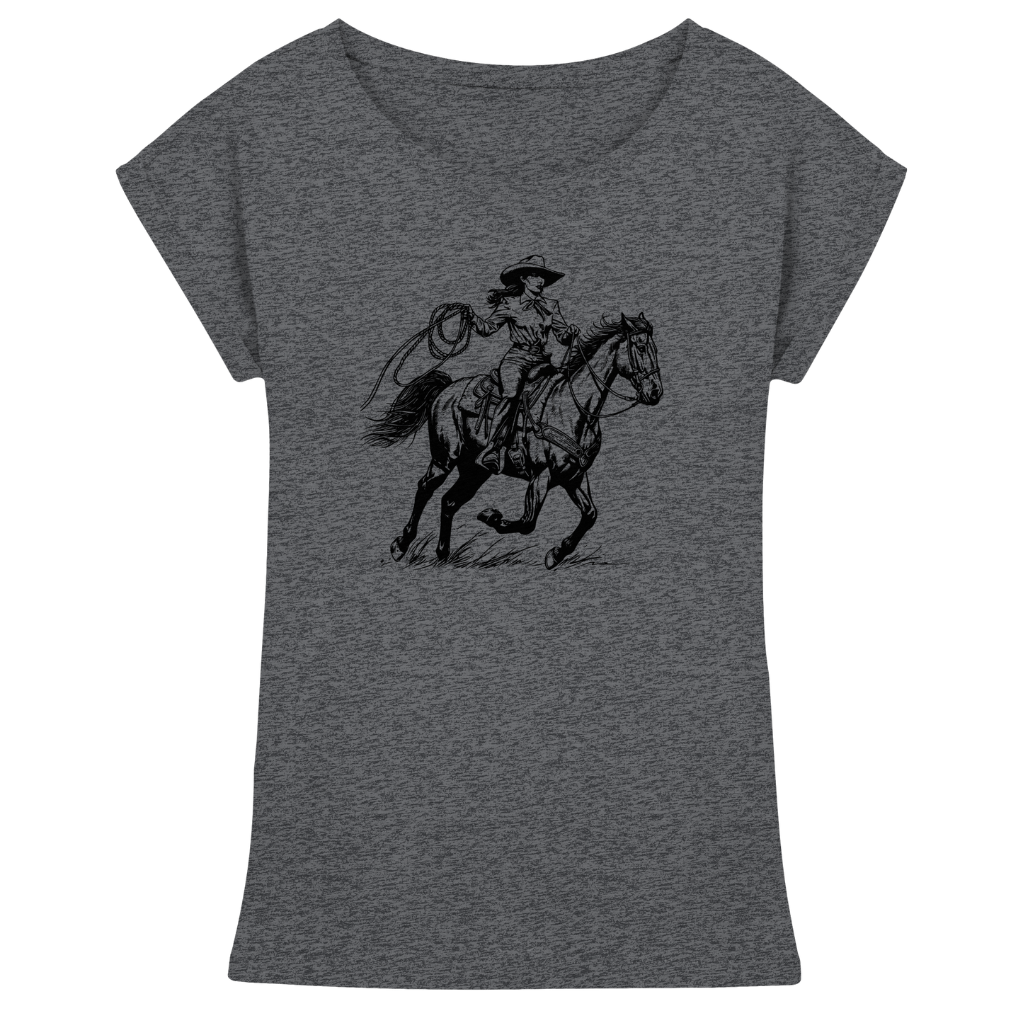 Cowgirl - Womens Extended Shoulder T-Shirt
