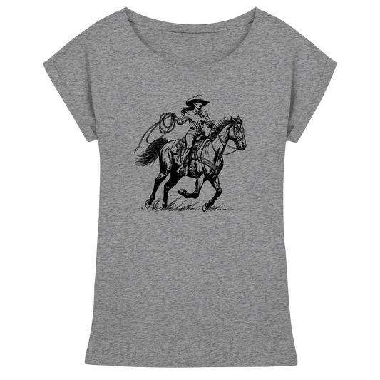 Cowgirl - Womens Extended Shoulder T-Shirt