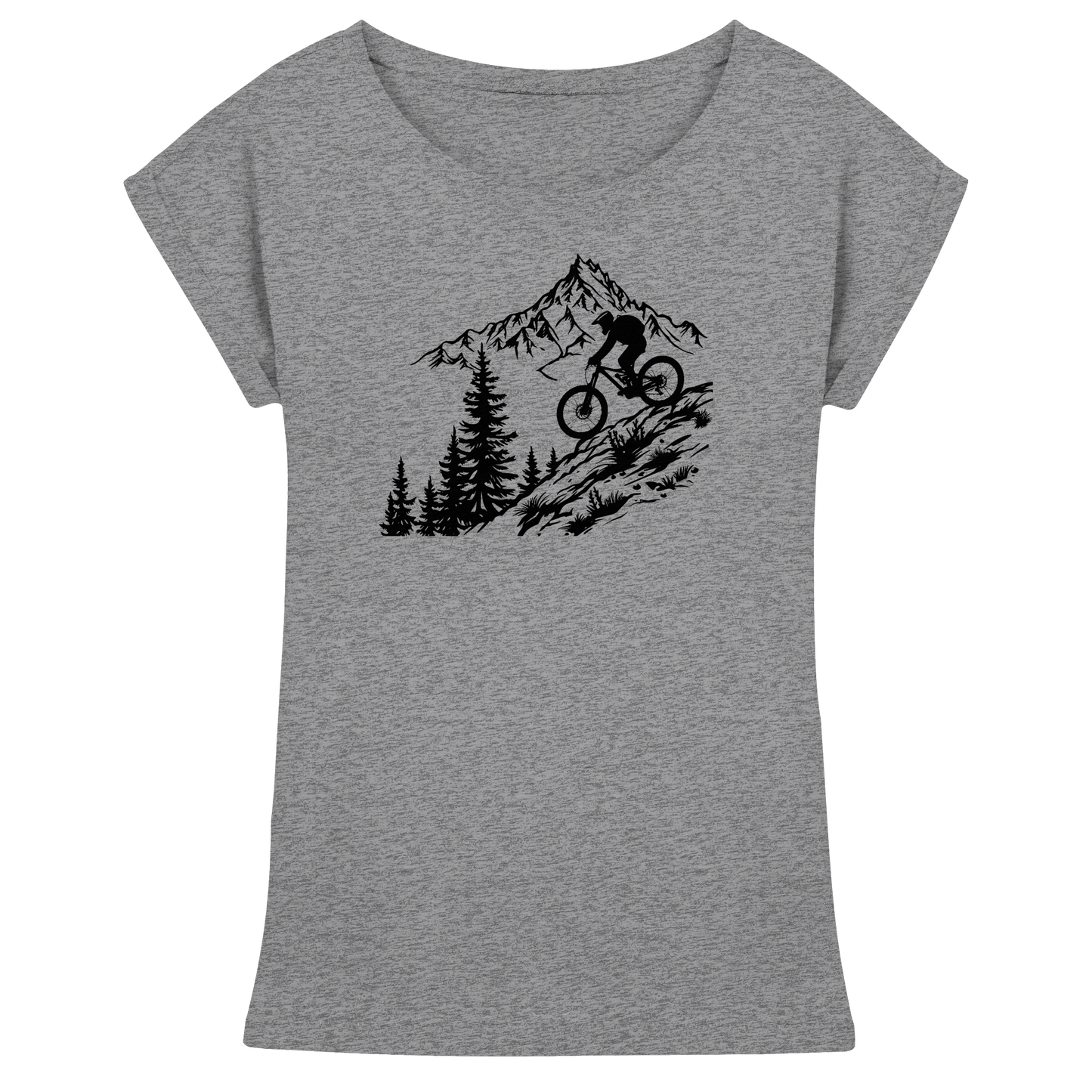 Mountainbiker - Womens Extended Shoulder T-Shirt