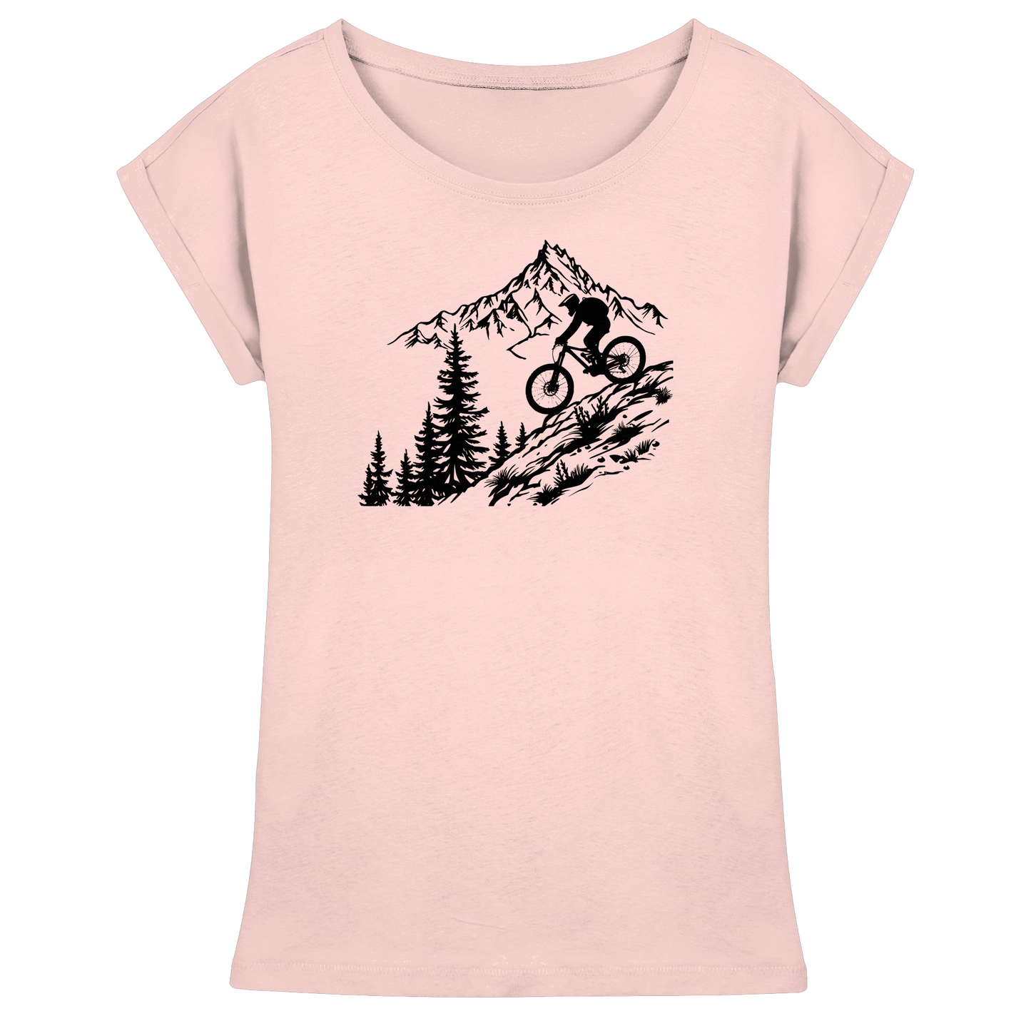 Mountainbiker - Womens Extended Shoulder T-Shirt