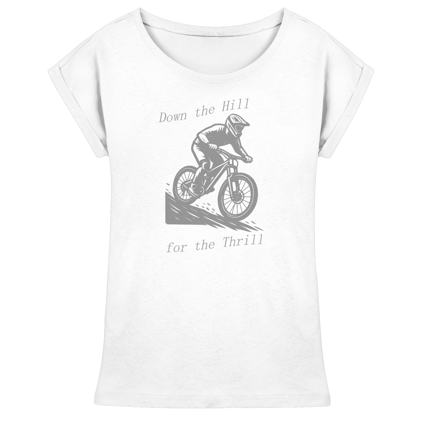 Down the Hill - Womens Extended Shoulder T-Shirt
