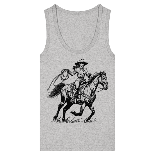 Cowgirl - Womens Organic Fitted Tank Top
