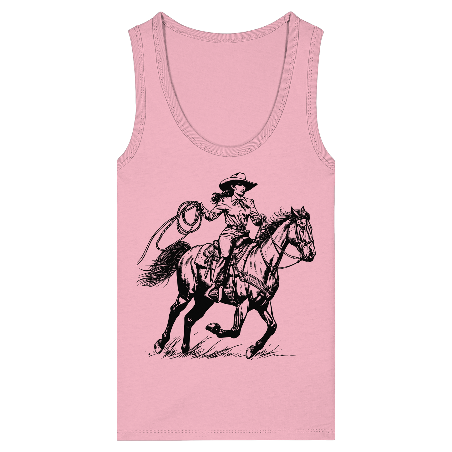 Cowgirl - Womens Organic Fitted Tank Top
