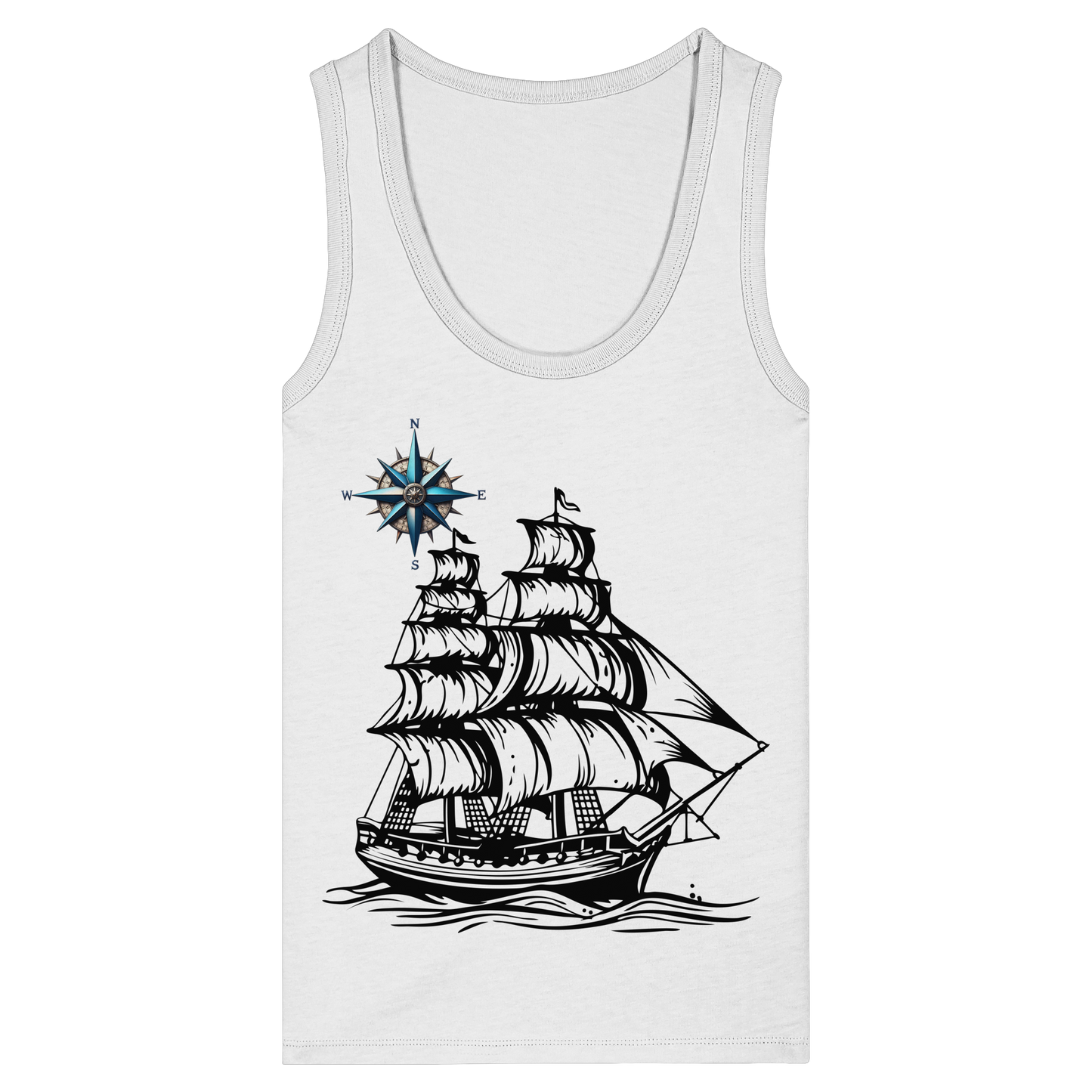 Nautic - Womens Organic Fitted Tank Top