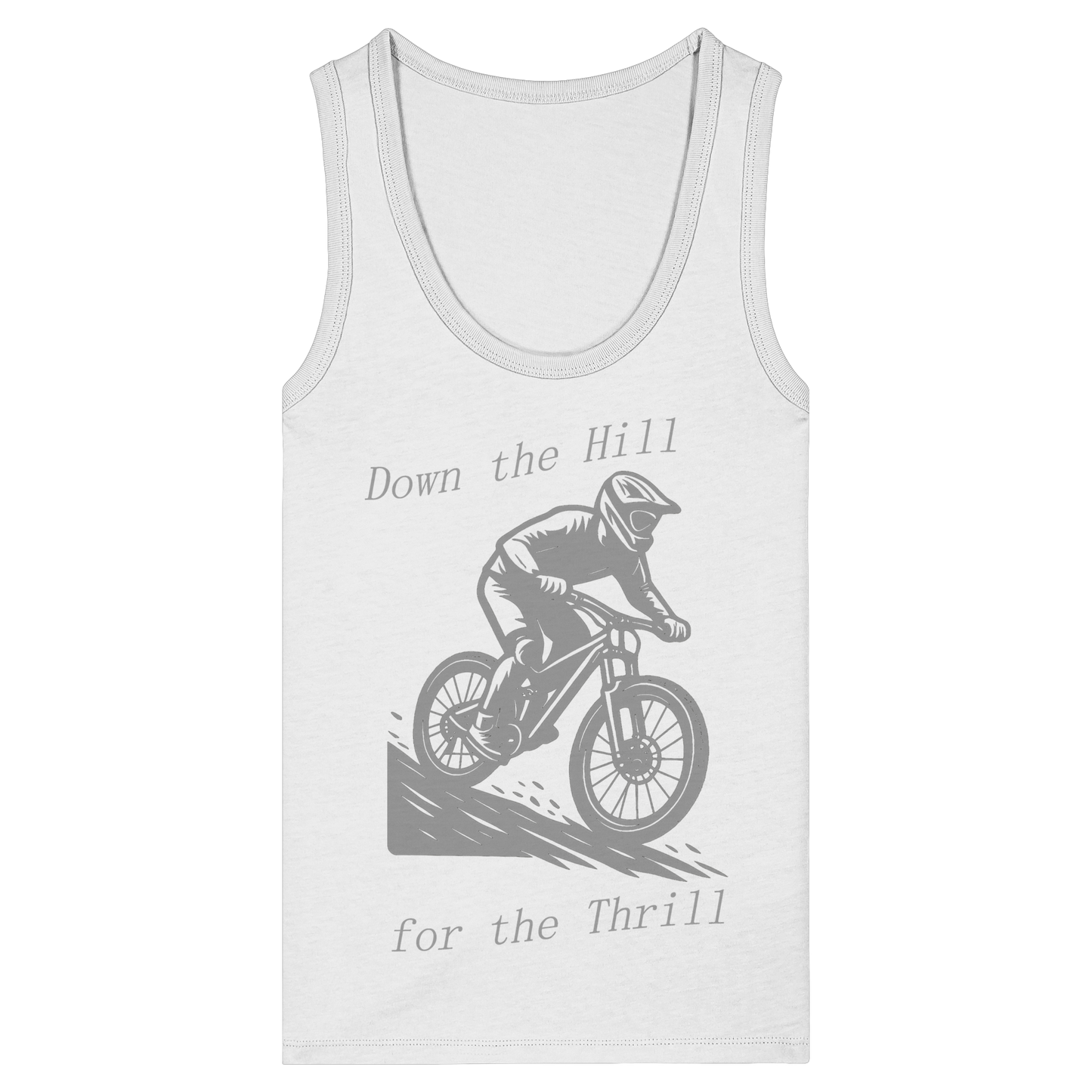 Down the Hill - Womens Organic Fitted Tank Top