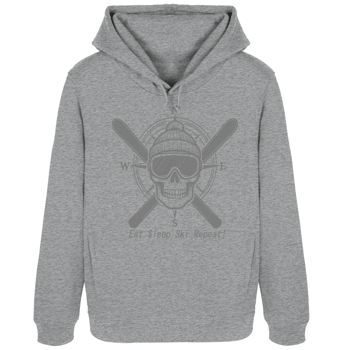 Eat.Sleep.Ski.Repeat! - Womens Organic Hoodie B&C