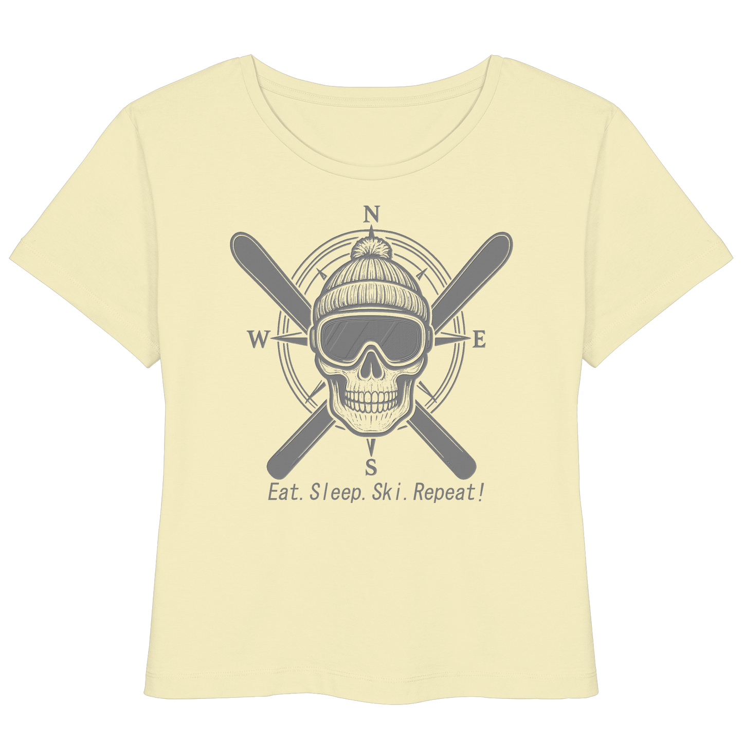 Eat.Sleep.Ski.Repeat! - Womens Organic Lightweight T-Shirt