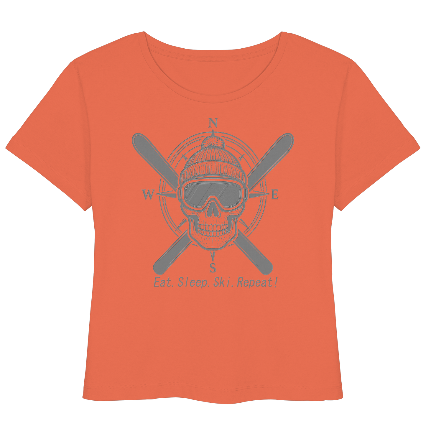 Eat.Sleep.Ski.Repeat! - Womens Organic Lightweight T-Shirt