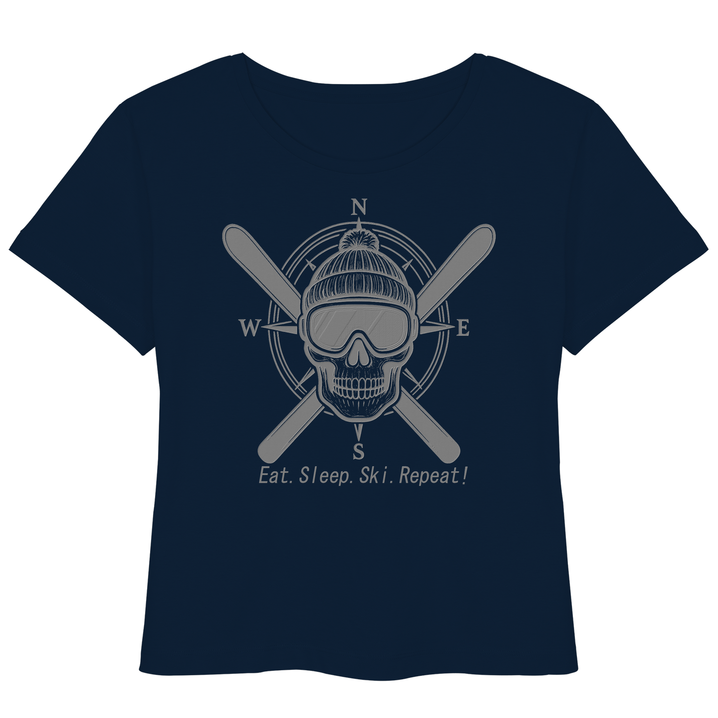 Eat.Sleep.Ski.Repeat! - Womens Organic Lightweight T-Shirt