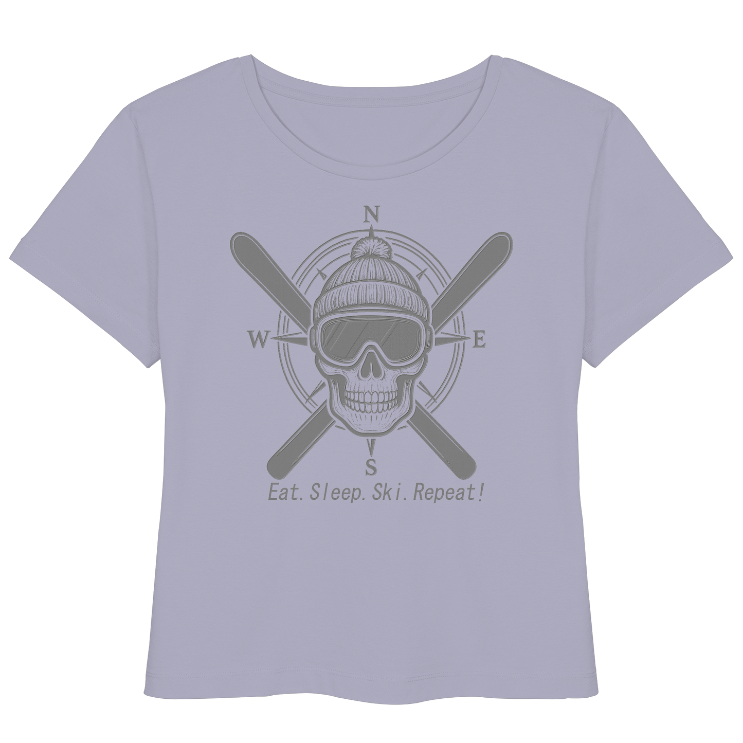 Eat.Sleep.Ski.Repeat! - Womens Organic Lightweight T-Shirt