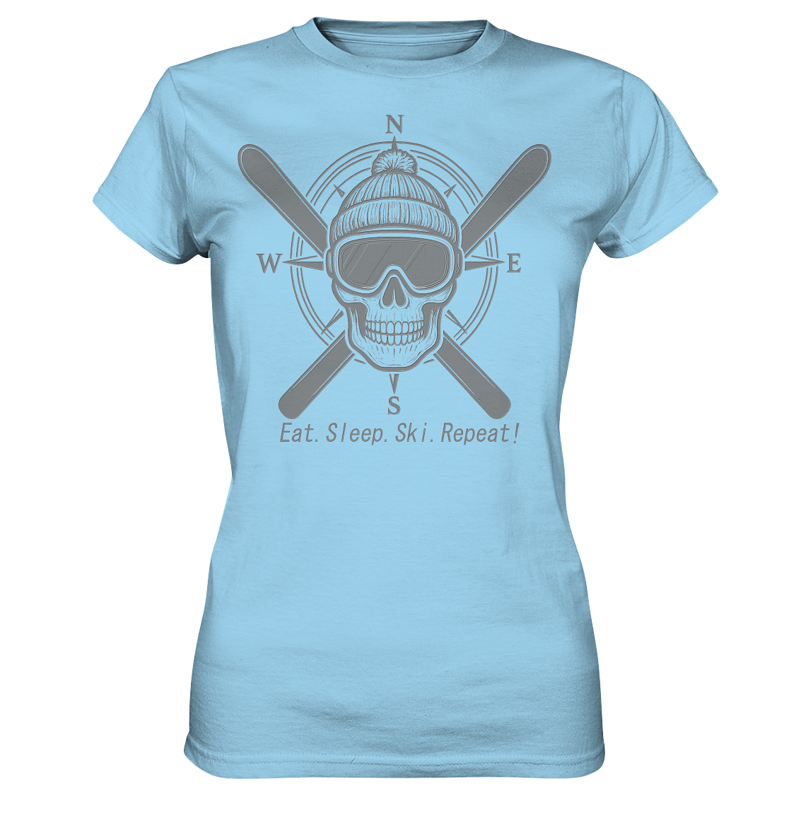 Eat.Sleep.Ski.Repeat! - Womens Premium Classic T-Shirt