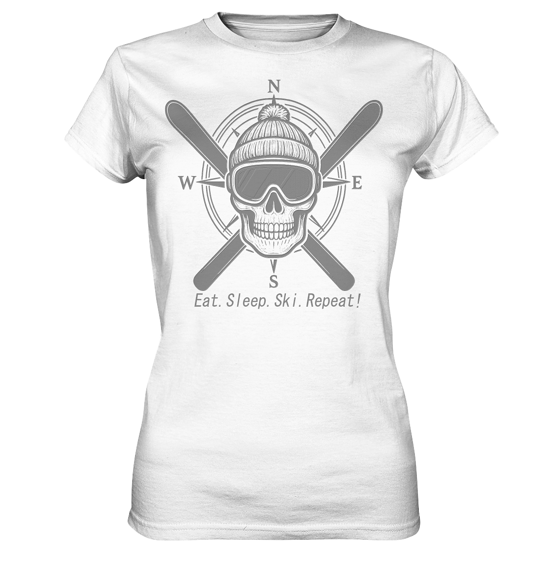 Eat.Sleep.Ski.Repeat! - Womens Premium Classic T-Shirt