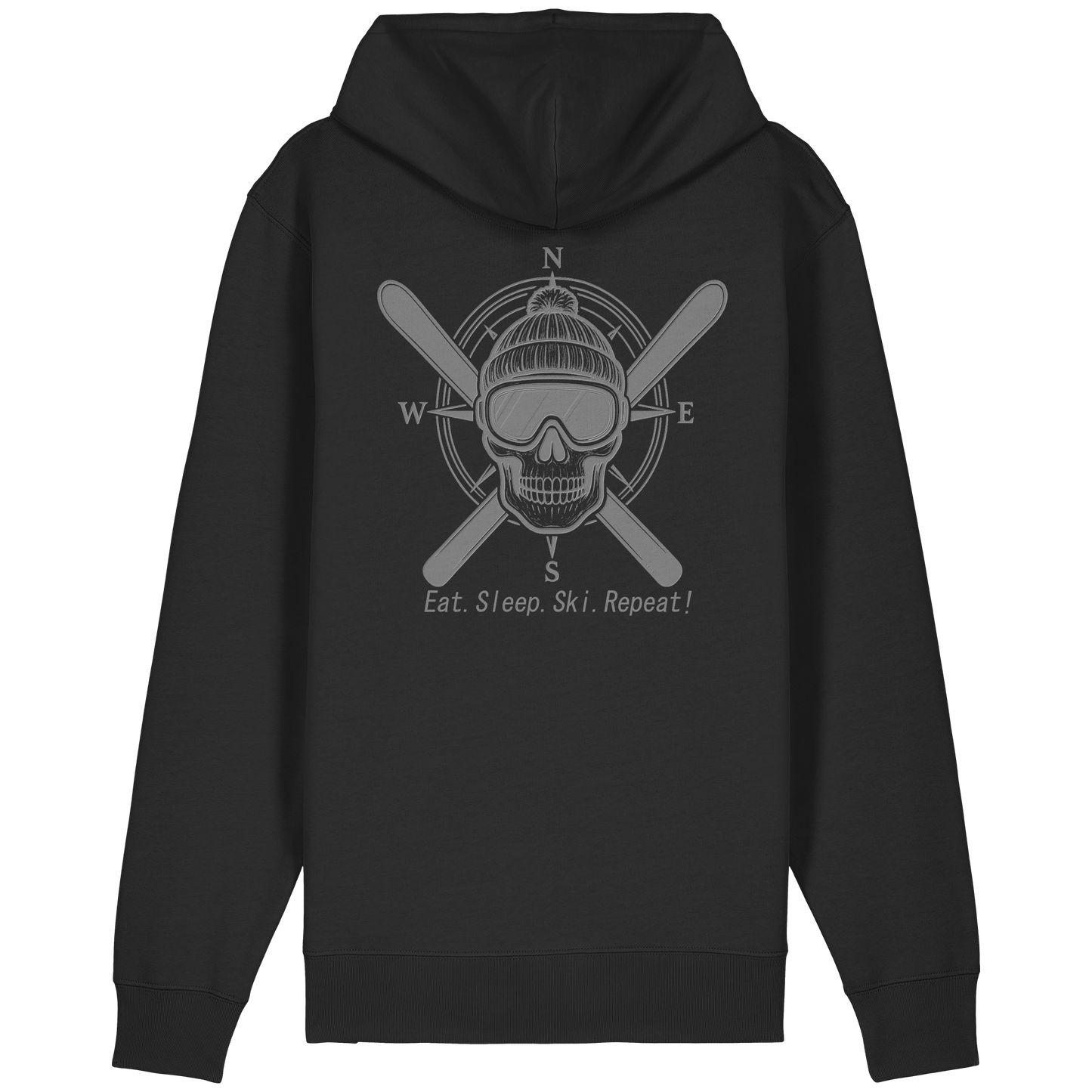 Eat.Sleep.Ski.Repeat! - Organic Relaxed Zipper