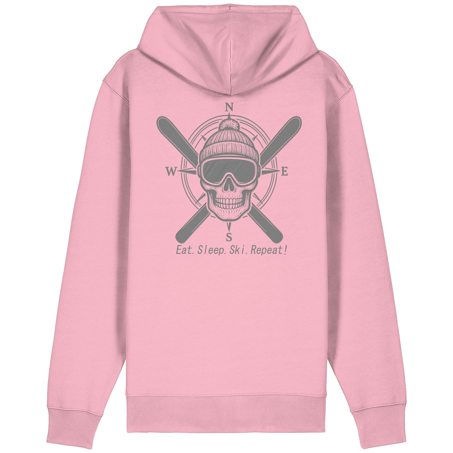 Eat.Sleep.Ski.Repeat! - Organic Relaxed Zipper