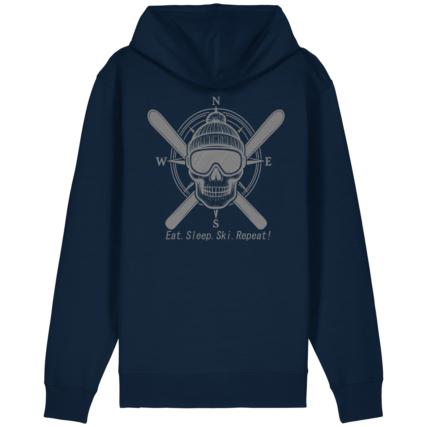Eat.Sleep.Ski.Repeat! - Organic Relaxed Zipper