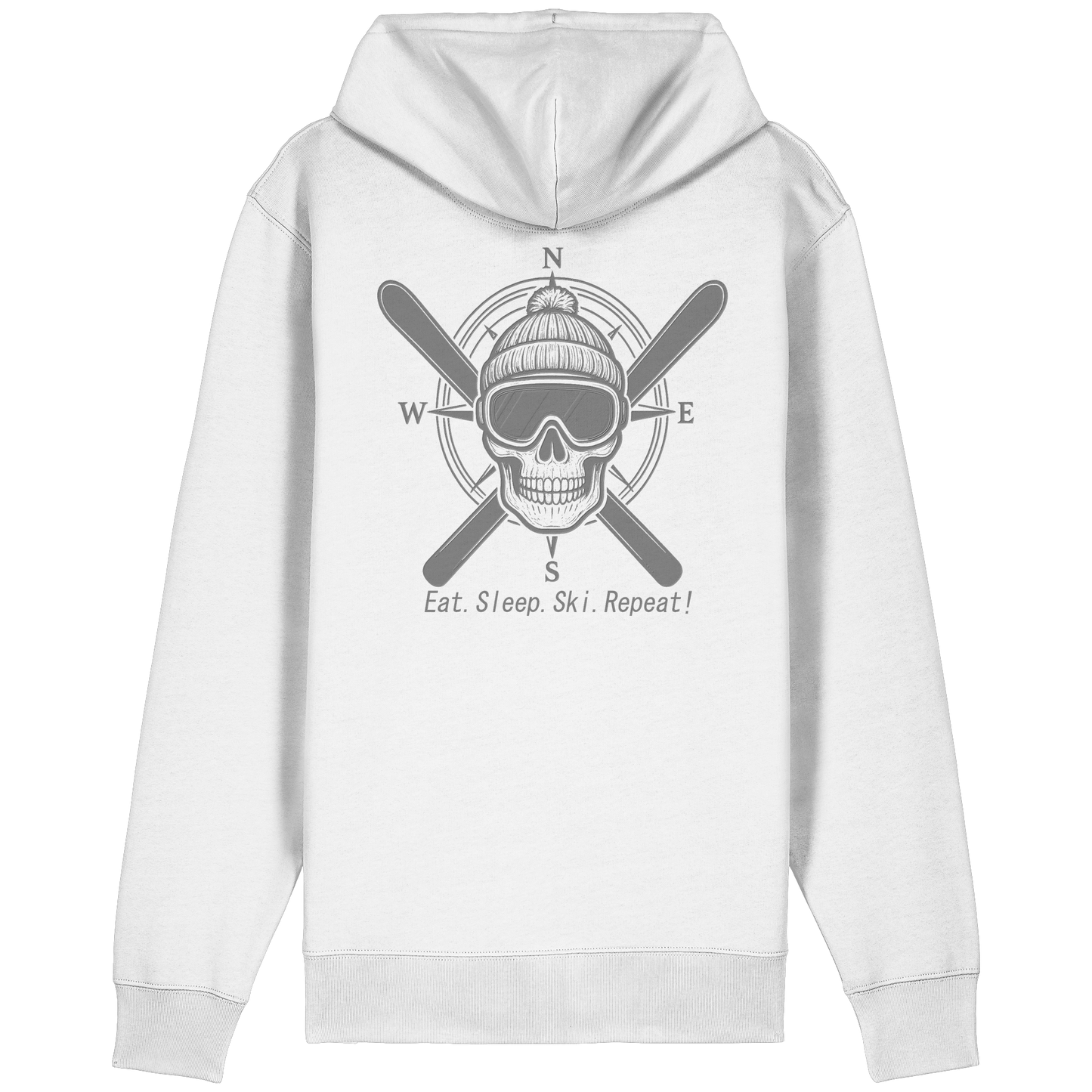 Eat.Sleep.Ski.Repeat! - Organic Relaxed Zipper