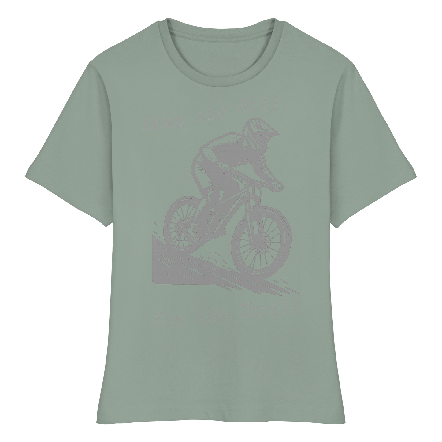 Down the Hill - Fitted Ladies Organic Shirt