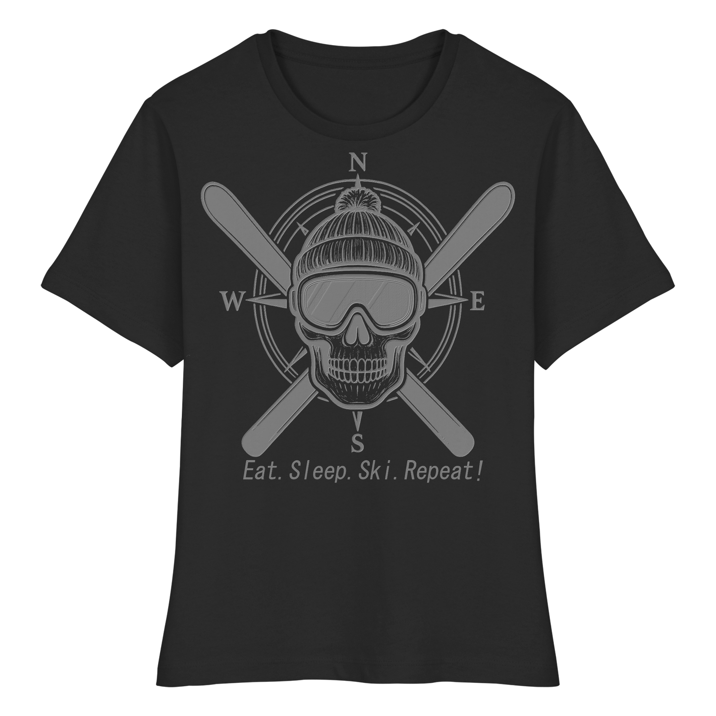 Eat.Sleep.Ski.Repeat! - Fitted Ladies Organic Shirt