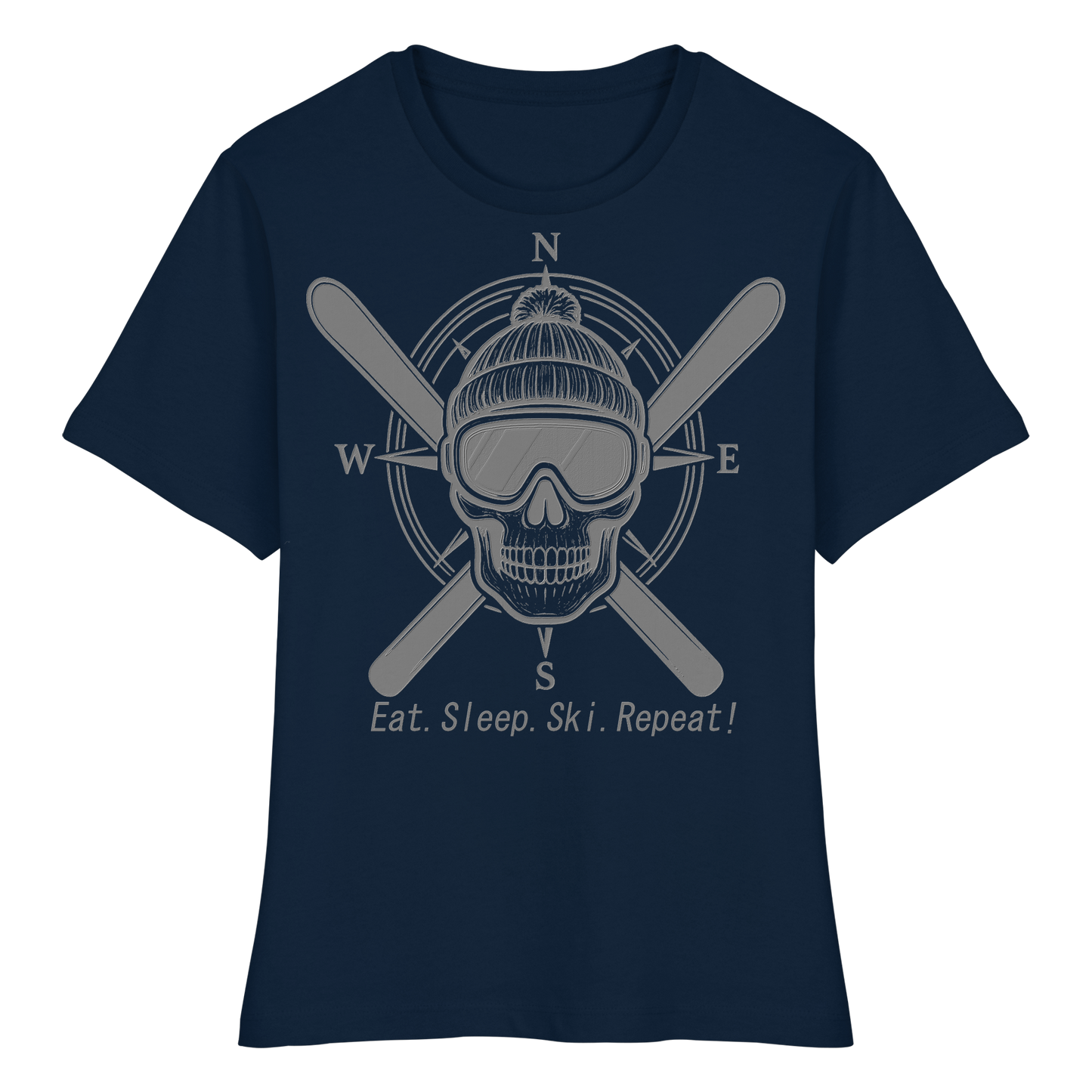 Eat.Sleep.Ski.Repeat! - Fitted Ladies Organic Shirt