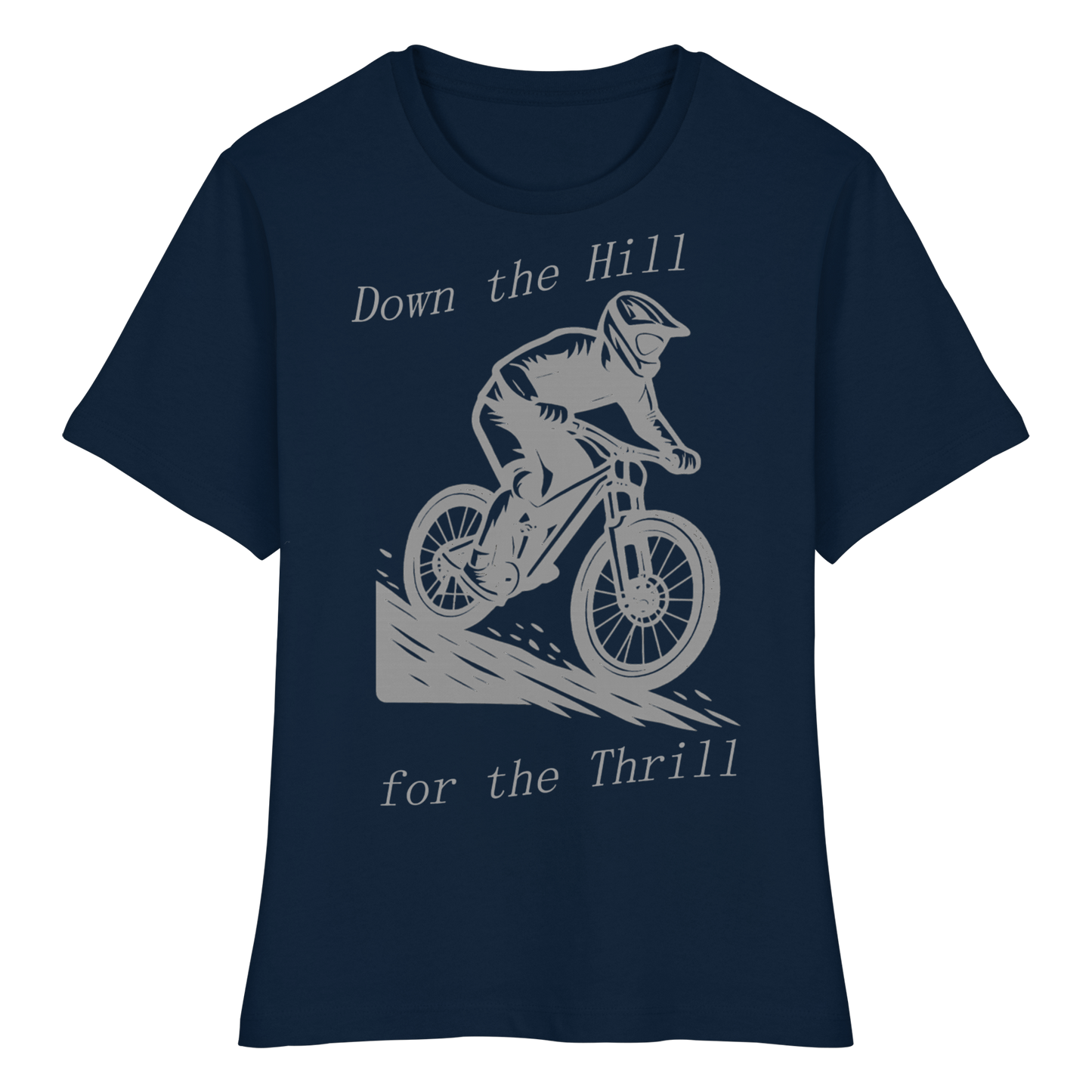 Down the Hill - Fitted Ladies Organic Shirt