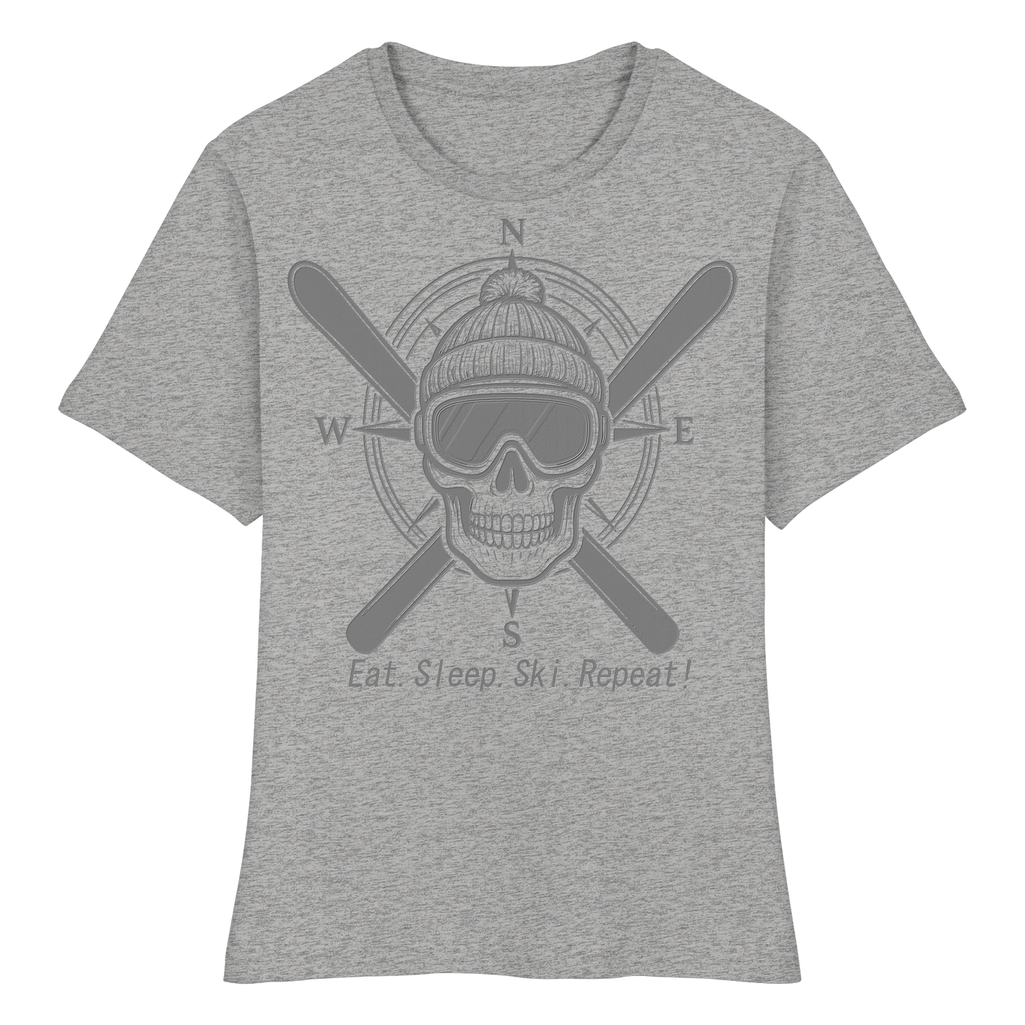 Eat.Sleep.Ski.Repeat! - Fitted Ladies Organic Shirt