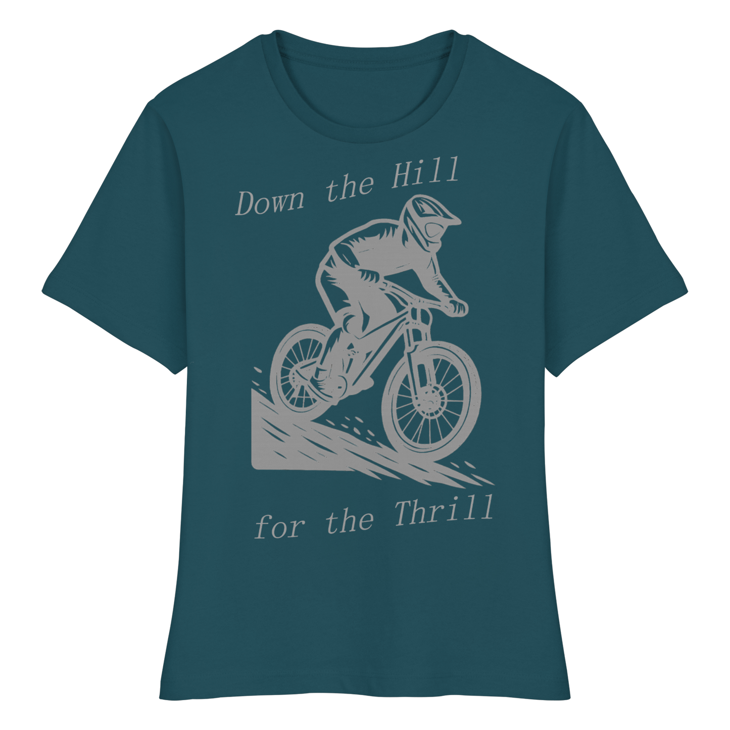 Down the Hill - Fitted Ladies Organic Shirt
