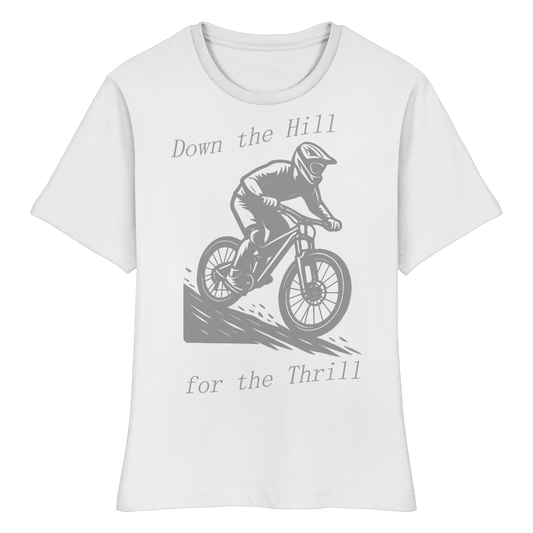 Down the Hill - Fitted Ladies Organic Shirt