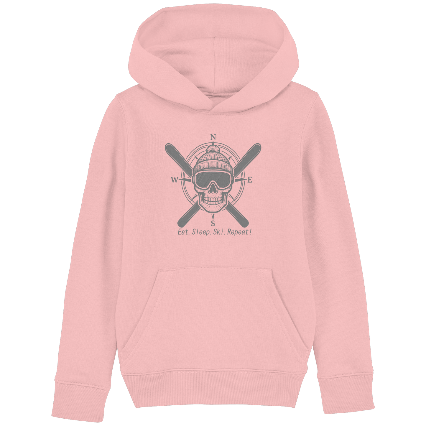 Eat.Sleep.Ski.Repeat! - Kids Basic Hoodie