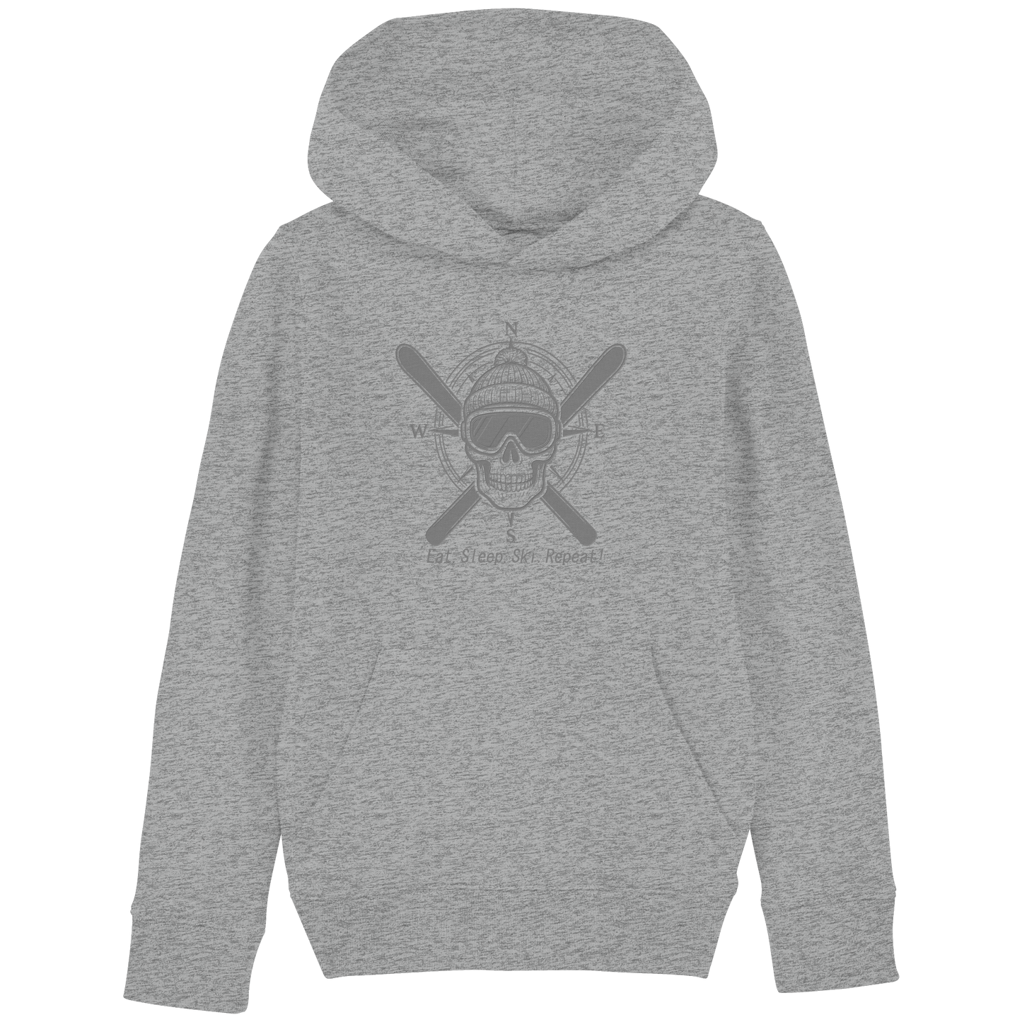 Eat.Sleep.Ski.Repeat! - Kids Basic Hoodie