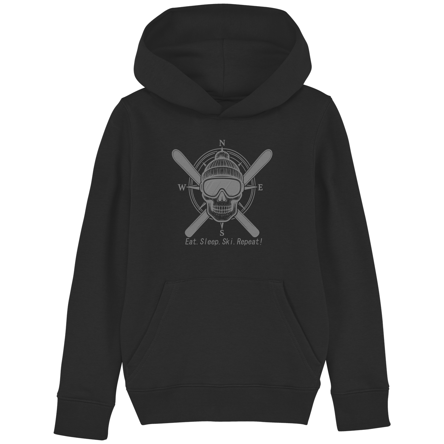 Eat.Sleep.Ski.Repeat! - Kids Basic Hoodie